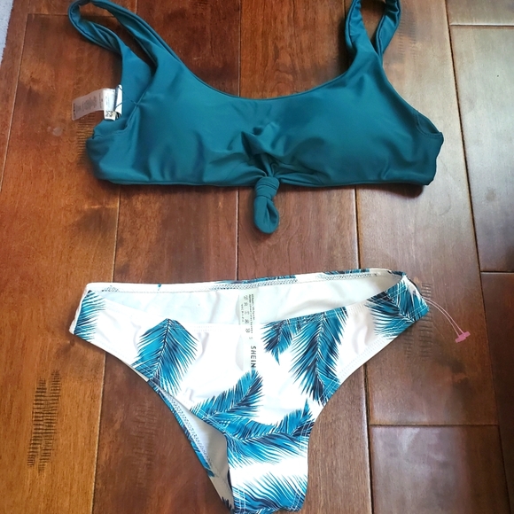 Bikini shein new never worn buttoms size small and size 6 top by paper heart swi - Picture 1 of 4